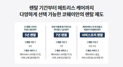 웅진코웨이침대렌탈 AS 서비스 어떻게 받을까